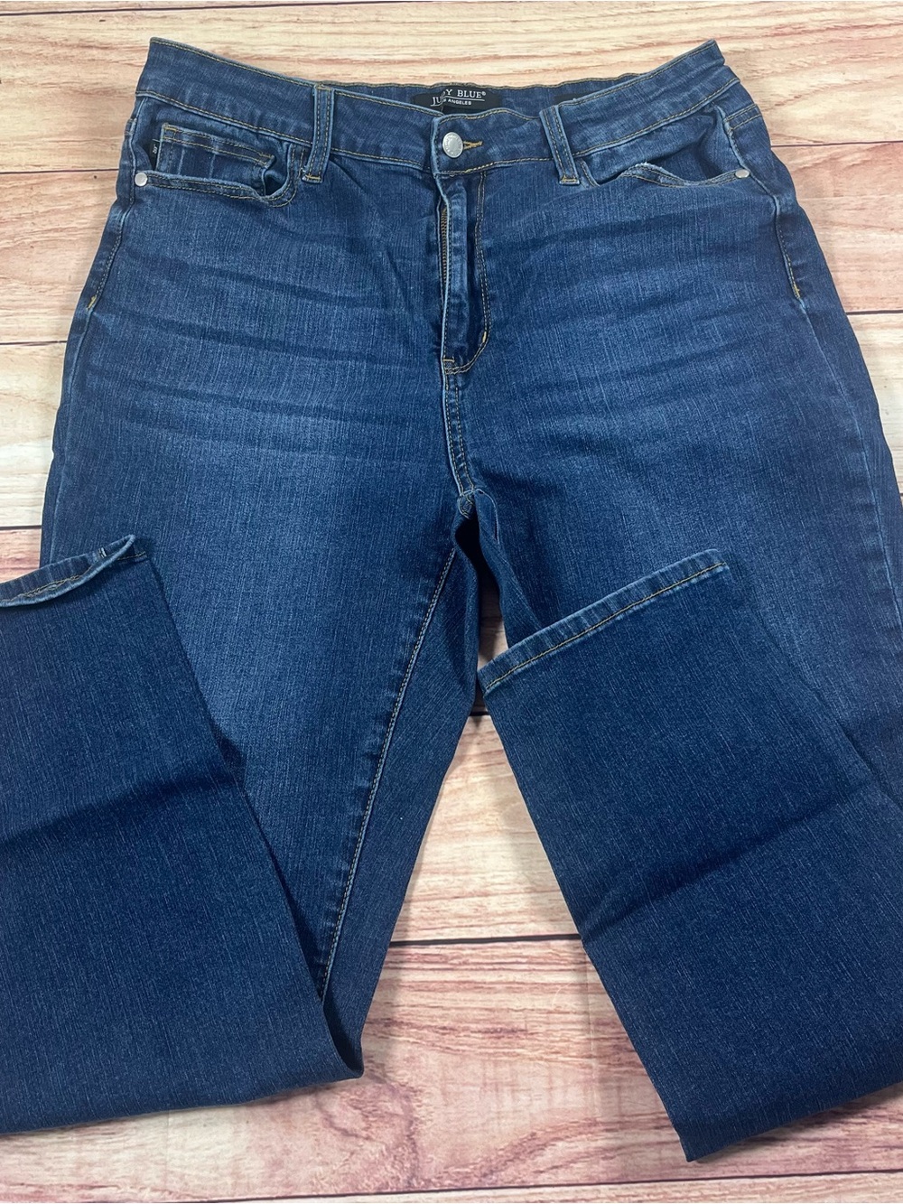 Judy Blue Boyfriend Fit Jeans Dark Wash Stretch Size 15/32 33x29.5 JB88608 DK